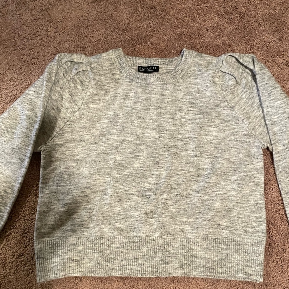 Eloquii Puffy Sleeve Sweater